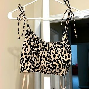 Never been worn two piece leopard outfit from Forever 21